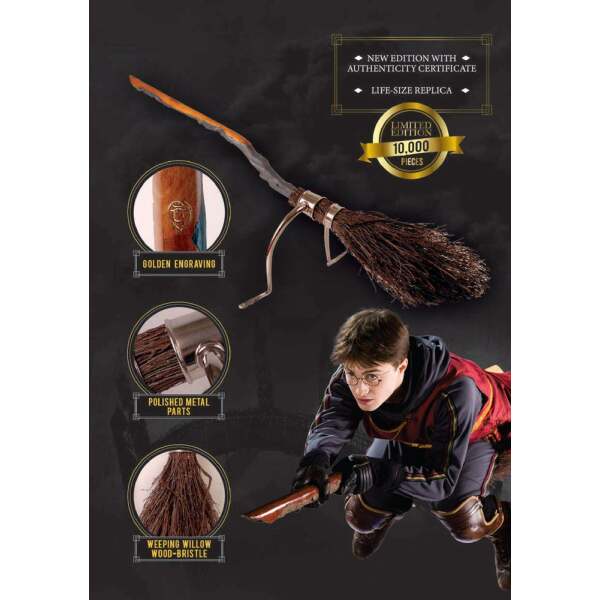 Replica Escoba Saeta De Fuego Harry Potter 1 1 2022 Edition Cinereplicas