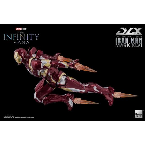 Figura Iron Man Mark 46 Infinity Saga 1/12 DLX 17 cm Threezero - Collector4U.com