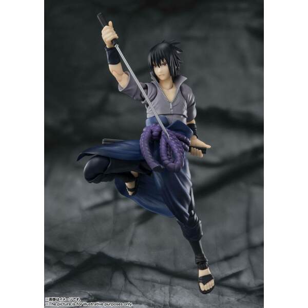 Figura Sasuke Uchiha Naruto Shippuden S.H. Figuarts He who bears all Hatred 15 cm Bandai - Collector4U.com