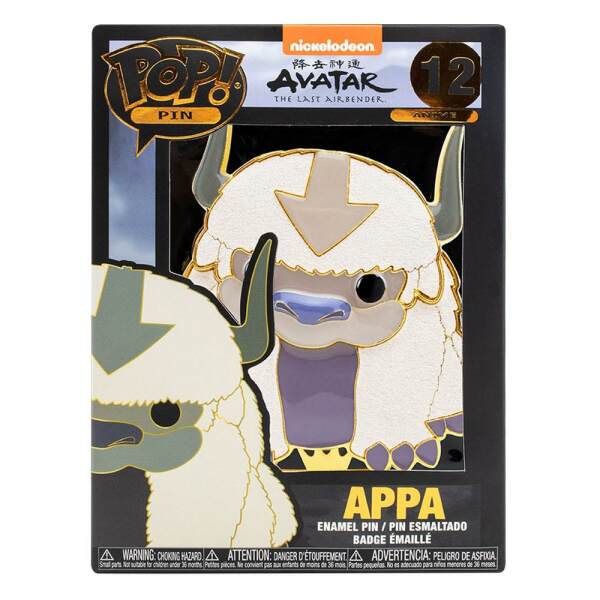 Pin Chapa esmaltada Appa Avatar: La leyenda de Aang POP! 10cm Funko - Collector4U.com