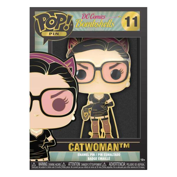 Pin Chapa esmaltada Catwoman DC Comics POP! 10 cm Funko - Collector4U.com