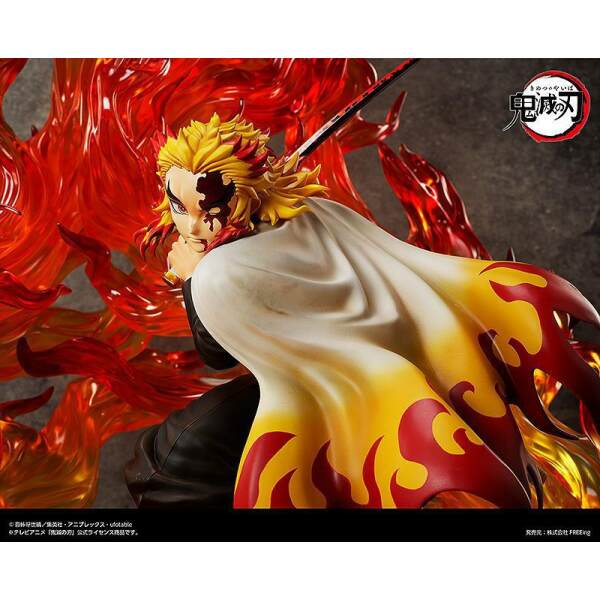 Estatua Kyojuro Rengoku Demon Slayer: Kimetsu no Yaiba 1/4 Complete Edition 72 cm - Collector4U.com