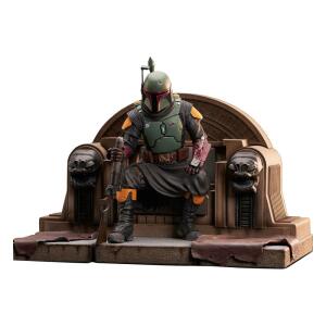 Estatua Boba Fett on Throne Star Wars: The Mandalorian Premier Collection 1/7 24 cm Gentle Giant - Collector4U.com