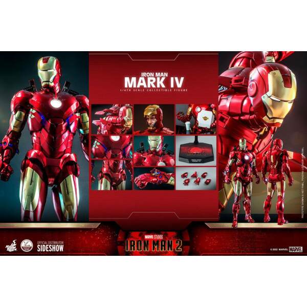 Figura Iron Man Mark IV Iron Man 2 1/4 49 cm Hot Toys - Collector4U.com