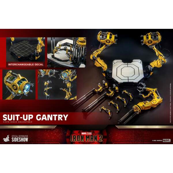 Set Accesorios Iron Man Suit-Up Gantry Iron Man 2 Accessories Collection Series Hot Toys - Collector4U.com