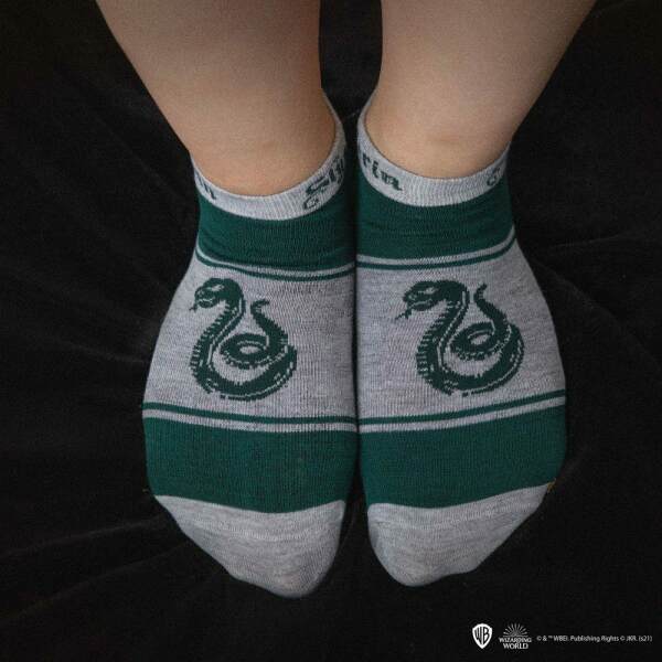 Pack de 3 Pares de calcetines tobilleros Slytherin Harry Potter Cinereplicas - Collector4U.com