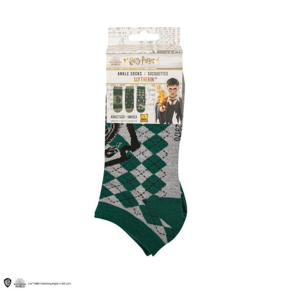 Pack de 3 Pares de calcetines tobilleros Slytherin Harry Potter Cinereplicas - Collector4U.com