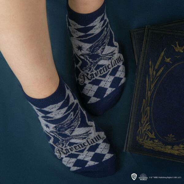 Pack de 3 Pares de calcetines tobilleros Ravenclaw Harry Potter Cinereplicas - Collector4U.com