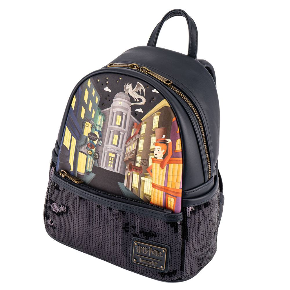 Mochila Diagon Alley Sequin Harry Potter by Loungefly - Collector4u.com