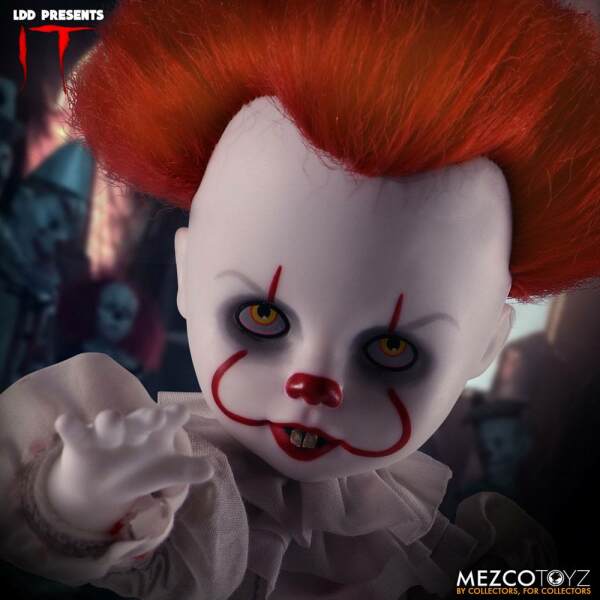 Muñeco Pennywise Stephen King's It Living Dead Dolls 25 cm Mezco Toys - Collector4U.com