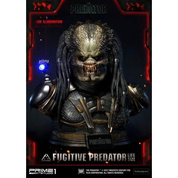 Busto Fugitive Predator 2018 1/1 76 cm Prime 1 Studio - Collector4u.com