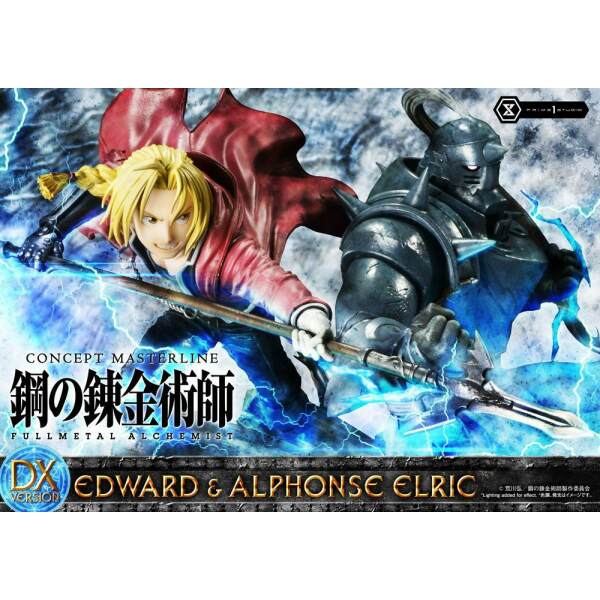 Estatua Edward & Alphonse Elric Fullmetal Alchemist 1/6 Deluxe Version 56 cm - Collector4U.com