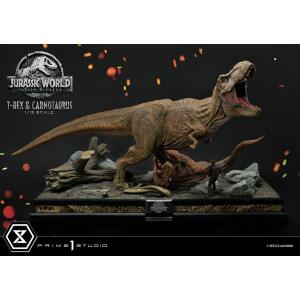Estatua T-Rex & Carnotaurus Jurassic World: Fallen Kingdom 1/15 90 cm - Collector4u.com