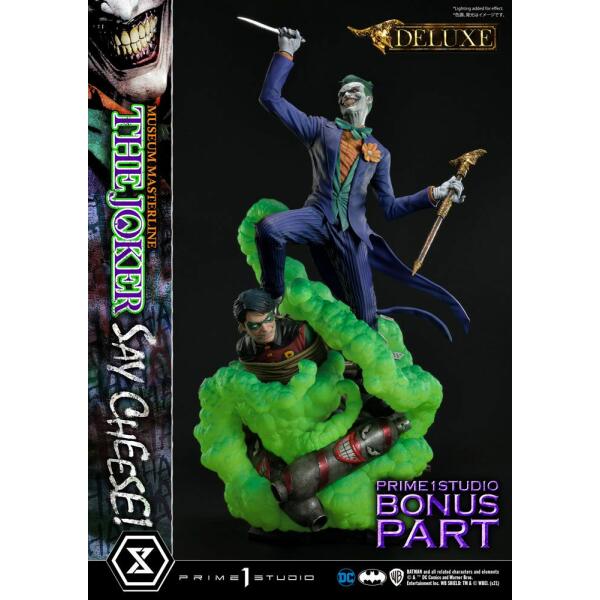 Estatua The Joker Say Cheese Deluxe DC Comics 1/3 Bonus Version 99 cm - Collector4u.com