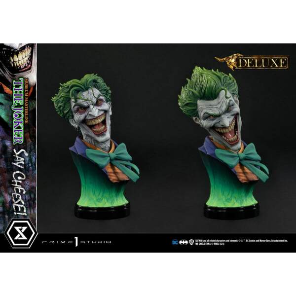 Estatua The Joker Say Cheese Deluxe DC Comics 1/3 Bonus Version 99 cm - Collector4u.com