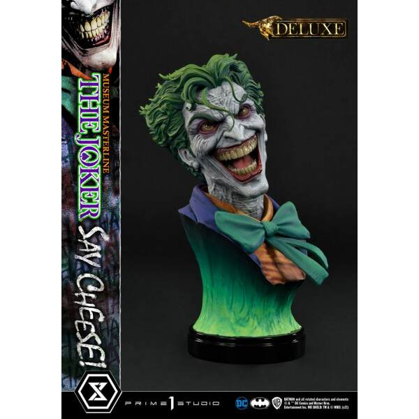 Estatua The Joker Say Cheese Deluxe DC Comics 1/3 Bonus Version 99 cm - Collector4U.com