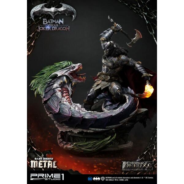 Estatua Batman Versus Joker Dragon Dark Nights: Metal Deluxe Ver. 87 cm - Collector4u.com