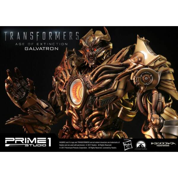 Estatua Galvatron Transformers La era de la extinción Gold Version 77 cm - Collector4U.com