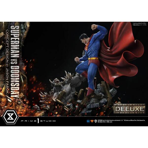 Estatua Superman Vs. Doomsday DC Comics 1/3 by Jason Fabok Deluxe Bonus Version 95 cm - Collector4U.com