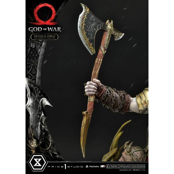 Estatua Kratos and Atreus in the Valkyrie God of War Premium Masterline Series 72 cm - Collector4U.com