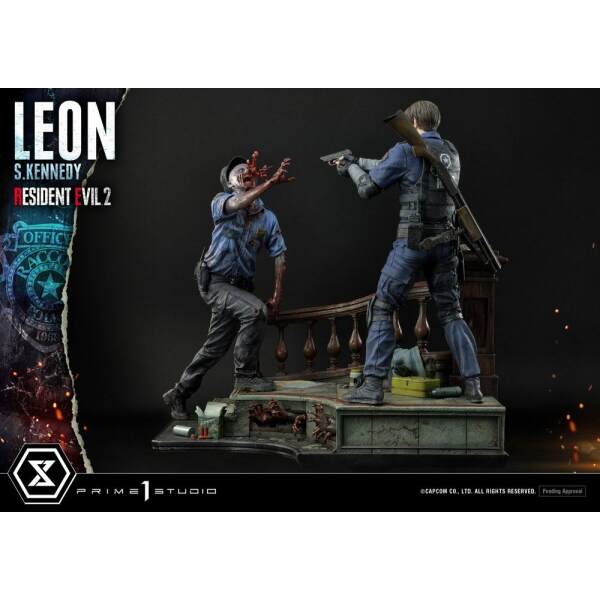 Estatua Leon S. Kennedy Resident Evil 2 58 cm - Collector4U.com