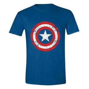Camiseta Captain America Cracked Shield Marvel talla L - Collector4u.com