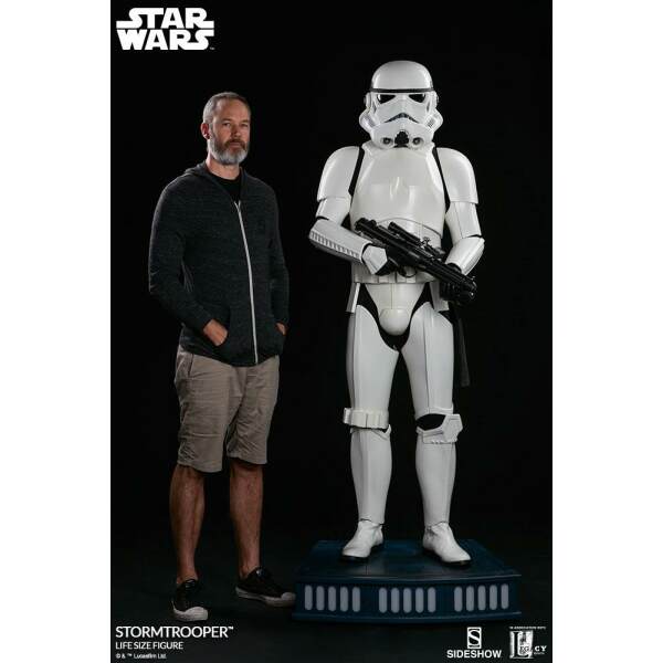 Estatua tamaño real Stormtrooper Star Wars 198 cm Sideshow - Collector4U.com