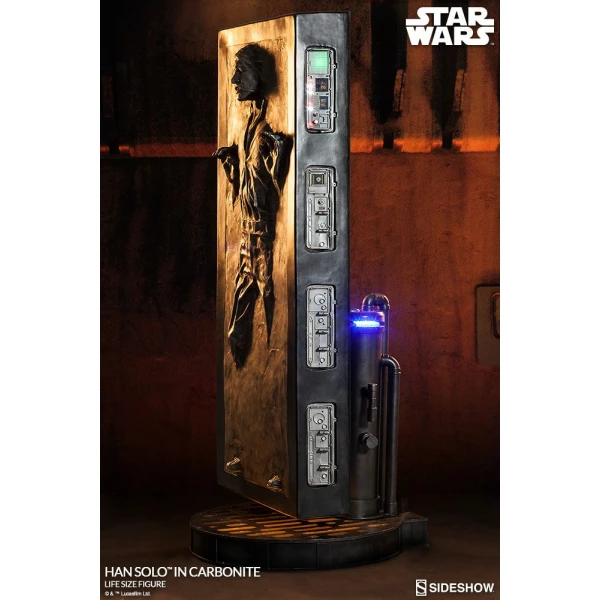 Estatua tamaño real Han Solo en Carbonita Star Wars 231 cm - Collector4U.com