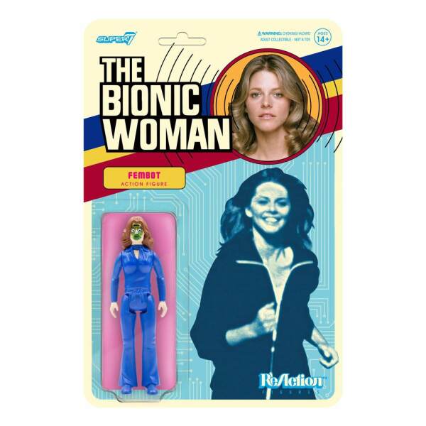 Figura Fembot The Bionic Woman ReAction 10 cm Super7 - Collector4U.com