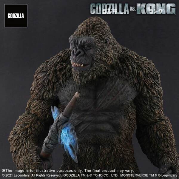 Estatua Kong Godzilla vs. Kong 2021 PVC TOHO Large Kaiju Series 27 cm X-Plus - Collector4U.com