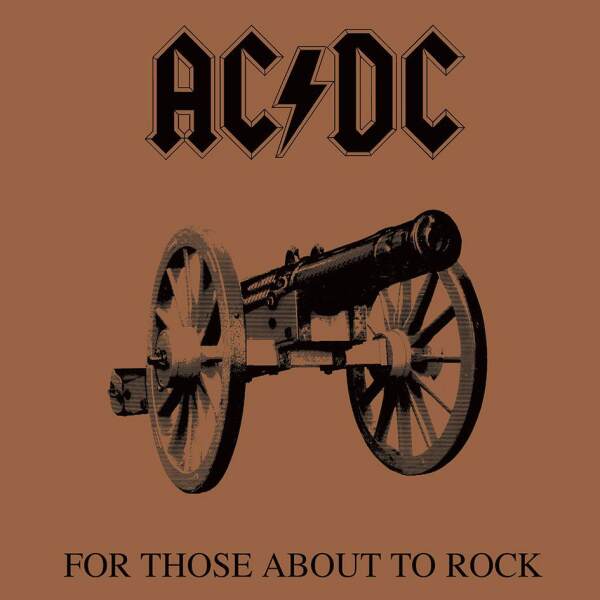 AC/DC Póster de tela Enmarcado For Those About To Rock 40 x 40 cm - Collector4U.com