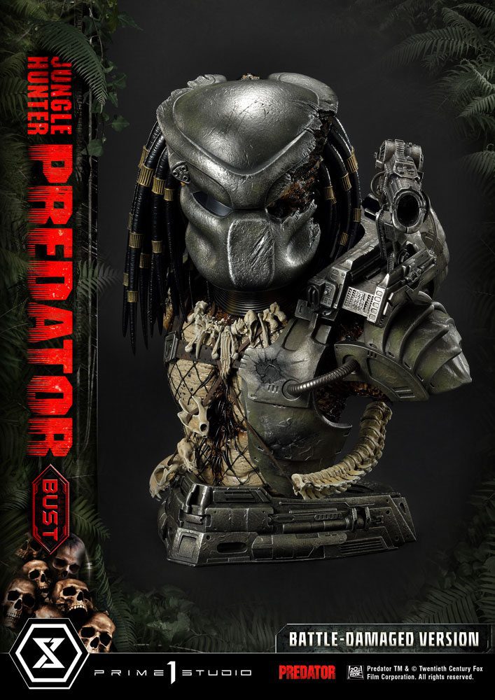 Busto Predator Battle-Damaged Version 1/3 Jungle Hunter Predator 37cm Prime 1 Studio