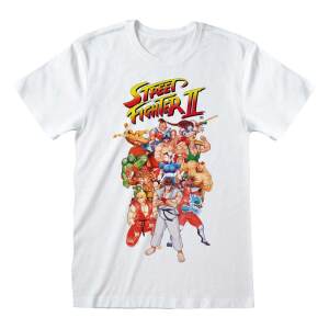 Camiseta Group Shot White Street Fighter 2 talla L - Collector4U.com