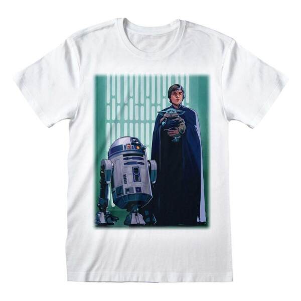 Camiseta Luke Skywalker & Grogu Star Wars The Mandalorian talla L - Collector4U.com