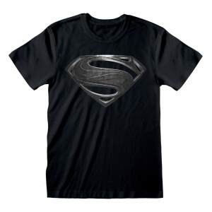 Camiseta Superman Black LogoJustice League Movie talla L - Collector4U.com