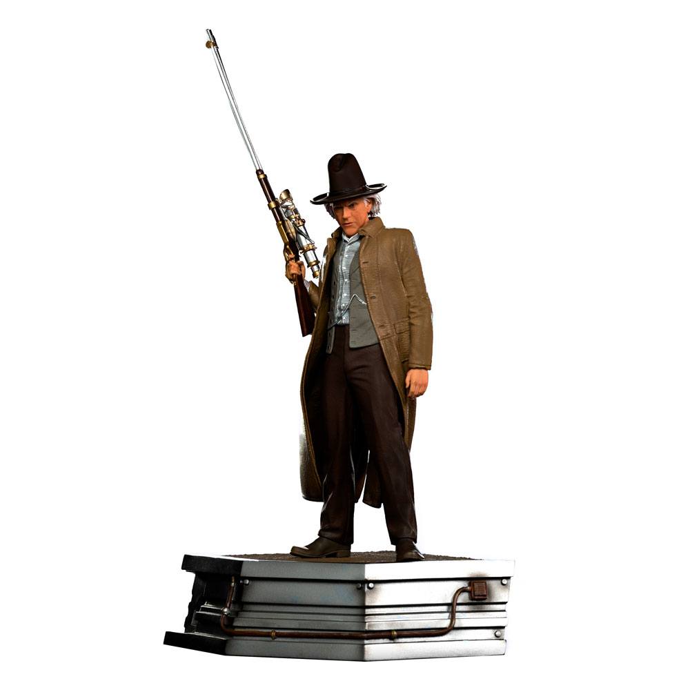 Estatua Doc Brown Regreso al Futuro III 1/10 Art Scale 32 cm Iron Studios