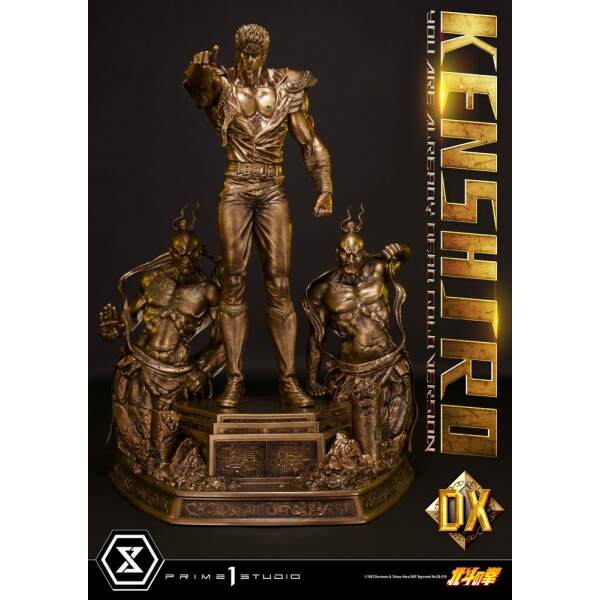 Estatua Kenshiro Fist of the North Star 1/4 You Are Already Dead Deluxe Gold Version 71 cm  Prime 1 Studio - Collector4U.com