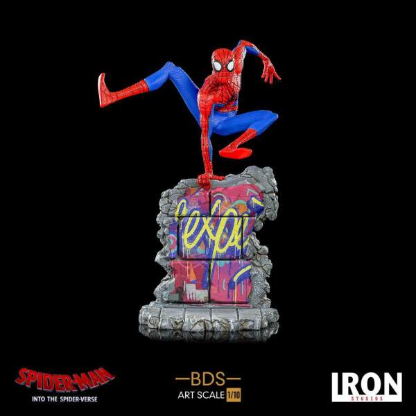 Estatua Peter B. Parker SpiderMan: Un nuevo universo BDS Art Scale Deluxe 1/10 21 cm - Collector4U.com