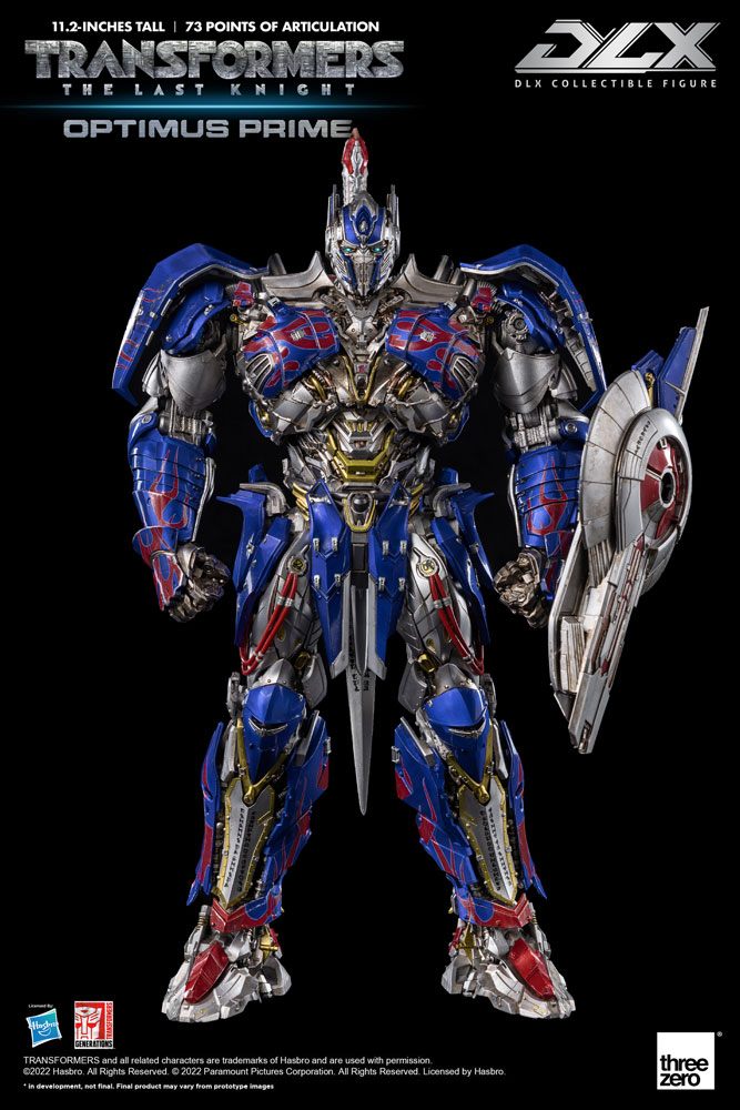 Figura Optimus Prime Transformers: el último caballero 1/6 DLX 28 cm ThreeZero