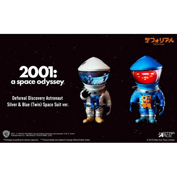 Figuras Artist Defo-Real Series DF Astronaut Silver & Blue 2001: Una odisea del espacio Ver. 15 cm - Collector4U.com
