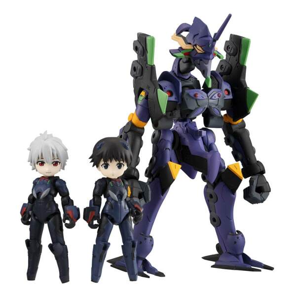 Figuras Desktop Army Evangelion Shinji Ikari, Kaworu Nagisa & Evangelion 13 8 - 15 cm Megahouse - Collector4U.com