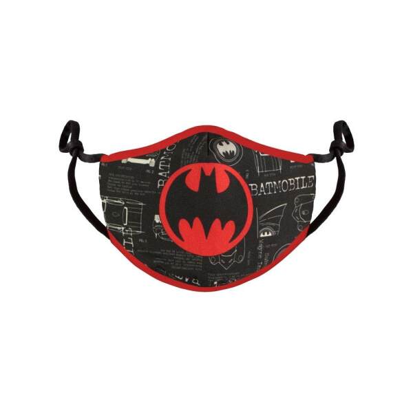 Máscara de tela Red Logo Batman - Collector4U.com