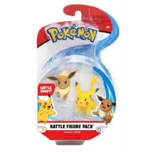 Minifiguras Battle Eevee & Pikachu Pokémon Packs de 2 5 cm - Collector4U.com
