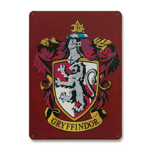 Placa de Chapa Gryffindor Harry Potter 15 x 21 cm Logoshirt - Collector4U.com