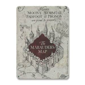 Placa de Chapa Marauders Map Harry Potter 15 x 21 cm Logoshirt - Collector4U.com