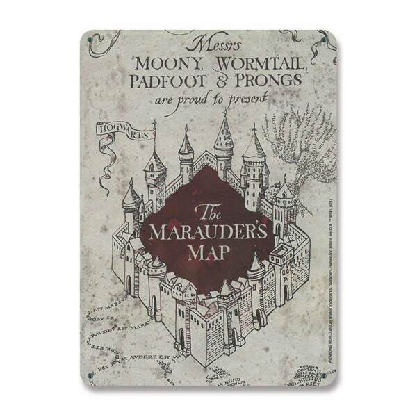 Placa de Chapa Marauders Map Harry Potter 15 x 21 cm Logoshirt - Collector4U.com