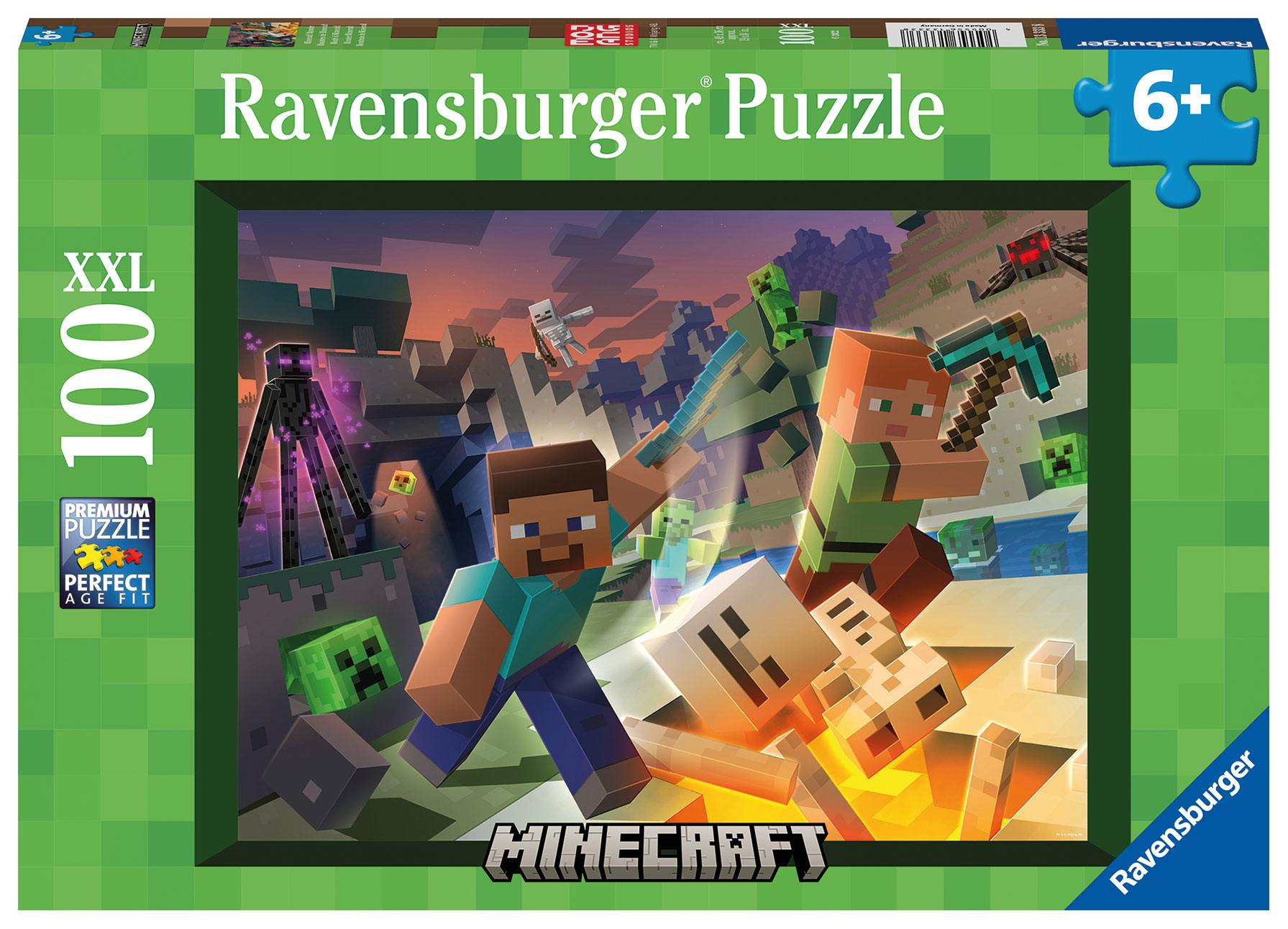 Puzzle Minecraft Monstruos (100 piezas) Ravensburger - Collector4U.com