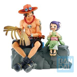Estatua Ichibansho Portgas D. Ace & Otama Emorial Vignette One Piece 20cm Bandai