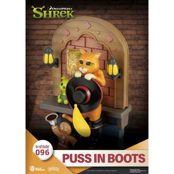 Diorama Shrek PVC D-Stage Puss In Boots Closed Box Version 15 cm Beast Kingdom Toys - Collector4U.com