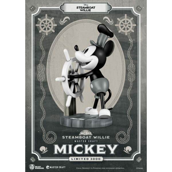 Estatua Mickey Steamboat Willie Disney Master Craft 46cm Beast Kingdom Toys - Collector4U.com